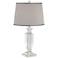 Vienna Full Spectrum Sherry 25" Crystal Table Lamp with Gray Shade