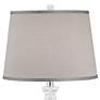 4_Vienna Full Spectrum Sherry 25" Crystal Table Lamp with Gray Shade more views
