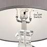 5_Vienna Full Spectrum Sherry 25" Crystal Table Lamp with Gray Shade more views
