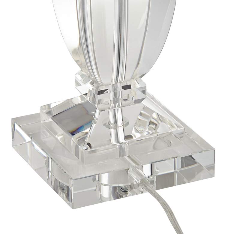 Image 7 Vienna Full Spectrum Sherry 25" Crystal Table Lamp with Gray Shade more views