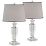 Vienna Full Spectrum Sherry 25" High Crystal Table Lamps Set of 2