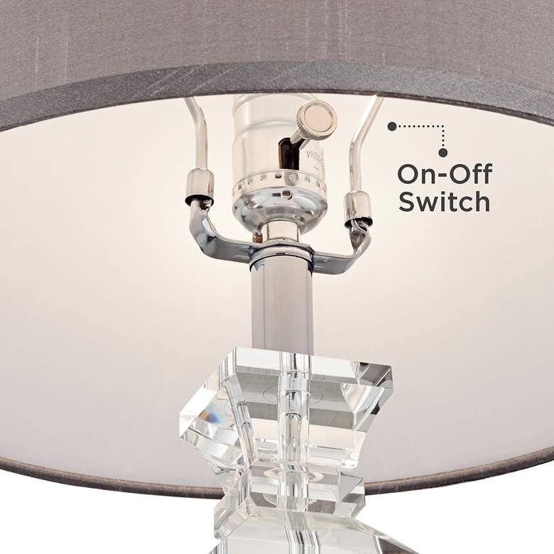 Image 5 Vienna Full Spectrum Sherry 25" High Crystal Table Lamps Set of 2 more views