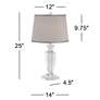 Vienna Full Spectrum Sherry 25" High Crystal Table Lamps Set of 2