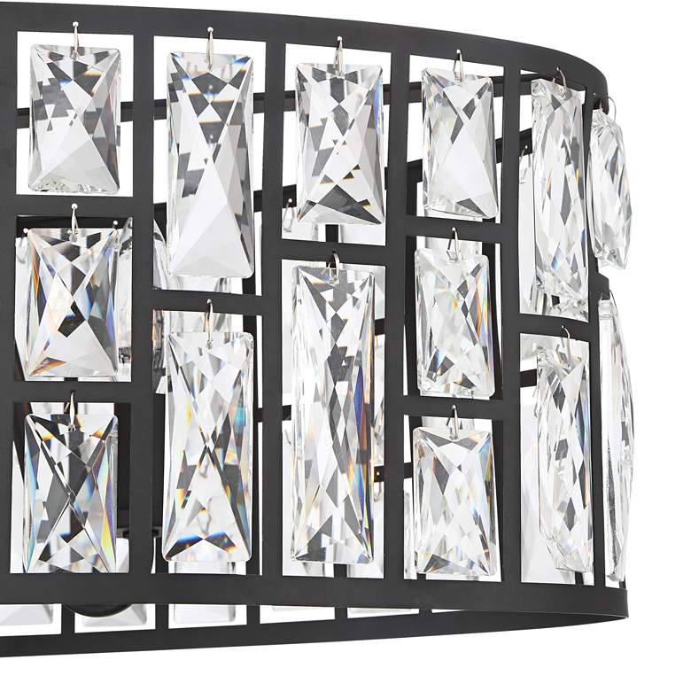 Image 4 Vienna Full Spectrum Sofie 31 1/2" Black and Crystal Kitchen Pendant more views