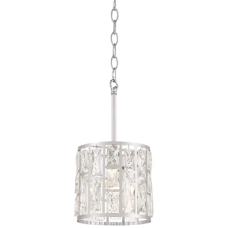 Image 2 Vienna Full Spectrum Sofie 8 1/2 inch Chrome Crystal Mini Pendant Light