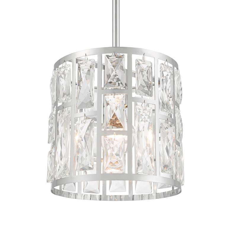 Image 3 Vienna Full Spectrum Sofie 8 1/2 inch Chrome Crystal Mini Pendant Light more views