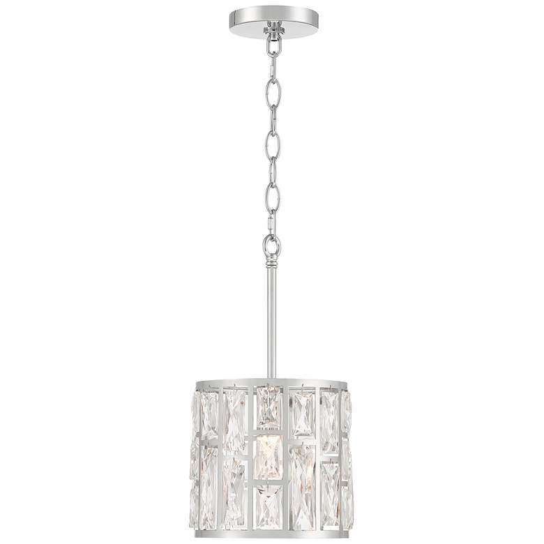 Image 6 Vienna Full Spectrum Sofie 8 1/2 inch Chrome Crystal Mini Pendant Light more views