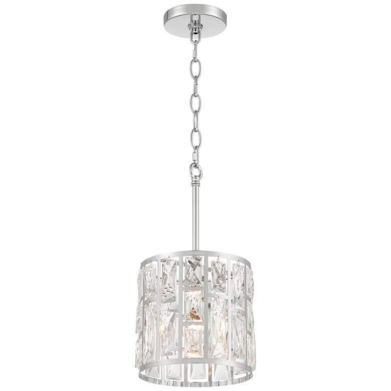 Image 7 Vienna Full Spectrum Sofie 8 1/2 inch Chrome Crystal Mini Pendant Light more views