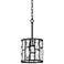 Vienna Full Spectrum Sofie 8" Black and Crystal Mini Pendant Light