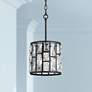 3_Vienna Full Spectrum Sofie 8" Black and Crystal Mini Pendant Light