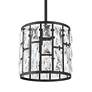 5_Vienna Full Spectrum Sofie 8" Black and Crystal Mini Pendant Light more views