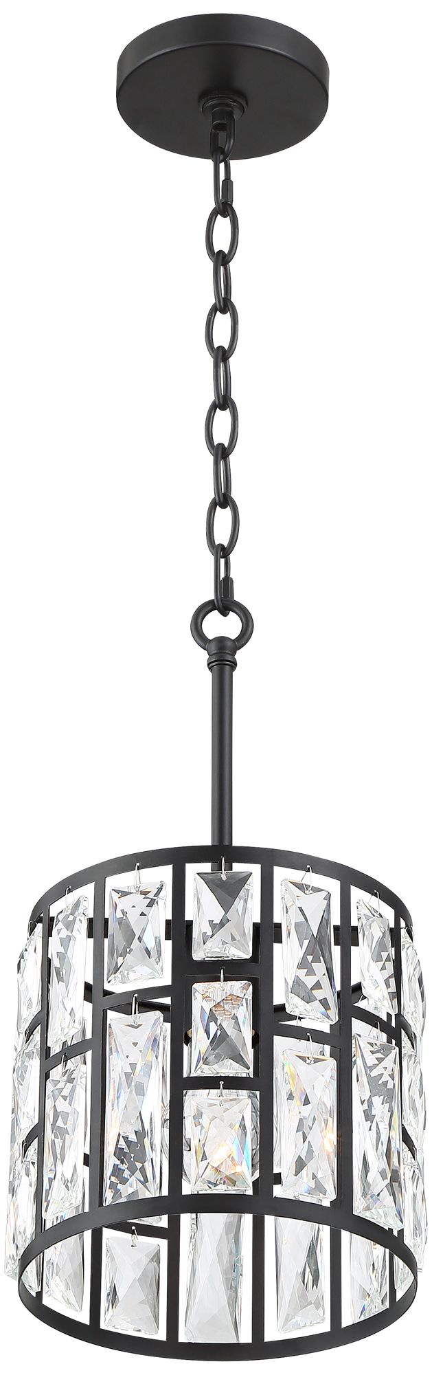 Watch A Video About the Vienna Full Spectrum Sofie Black and Crystal Mini Pendant Light