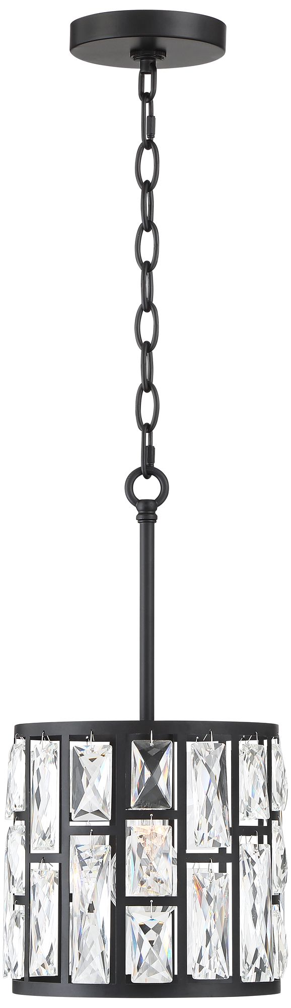 Watch A Video About the Vienna Full Spectrum Sofie Black and Crystal Mini Pendant Light