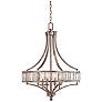 4_Vienna Full Spectrum Soft Silver 24" Wide 4-Light Crystal Chandelier