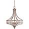 Vienna Full Spectrum Soft Silver 24" Wide 4-Light Crystal Chandelier