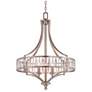 6_Vienna Full Spectrum Soft Silver 24" Wide 4-Light Crystal Chandelier more views