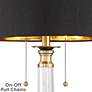 Vienna Full Spectrum Stephan 30" Traditional Crystal Column Table Lamp