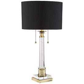 Image2 of Vienna Full Spectrum Stephan Crystal Table Lamp with Table Top Dimmer