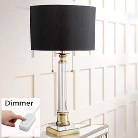 Image1 of Vienna Full Spectrum Stephan Crystal Table Lamp with Table Top Dimmer