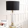 Vienna Full Spectrum Stephan Crystal Table Lamp with Table Top Dimmer
