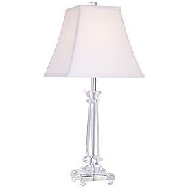 Image2 of Vienna Full Spectrum Tapered Glass Crystal Column Table Lamp