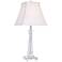 Vienna Full Spectrum Tapered Glass Crystal Column Table Lamp