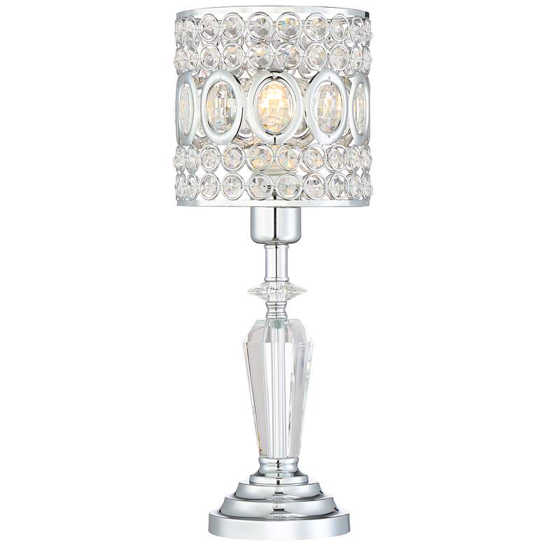 Image 2 Vienna Full Spectrum Tori 17 inch High Crystal Accent Table Lamp