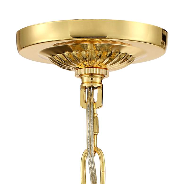 Image 5 Vienna Full Spectrum Trenta 23 1/2 inch Gold and Crystal Pendant Light more views