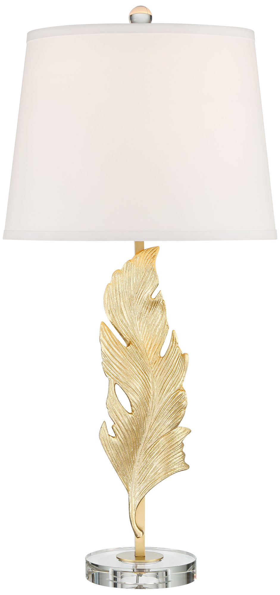 Vienna Full Spectrum Trento 28" High Crystal and Gold Table Lamp