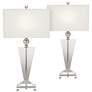 Vienna Full Spectrum Trophy 30 1/2" Crystal Glass Table Lamps Set of 2