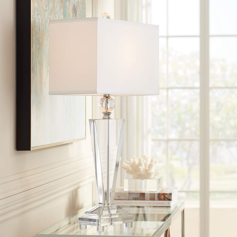 Image 2 Vienna Full Spectrum Trophy 30 1/2" High Clear Crystal Table Lamp