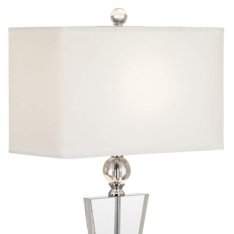 Image 5 Vienna Full Spectrum Trophy 30 1/2" High Clear Crystal Table Lamp more views