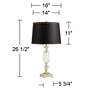6_Vienna Full Spectrum Urn 26 1/2" Black Shade Traditional Glass Lamp more views