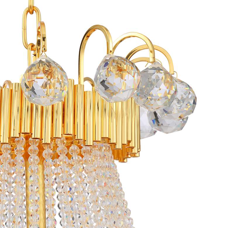 Image 4 Vienna Full Spectrum Valentina 31.25" Gold Crystal 24-Light Chandelier more views