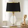 1_Vienna Full Spectrum Valerie 28" Black Shade Clear Crystal Table Lamp