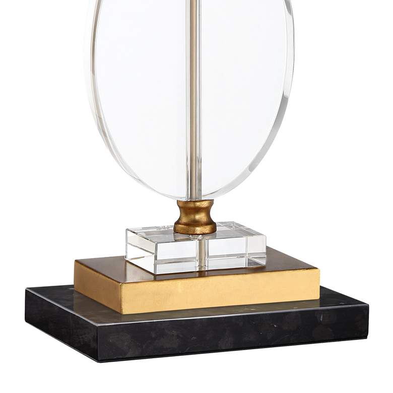 Image 5 Vienna Full Spectrum Valerie 28" Crystal Lamp with Black Marble Riser more views