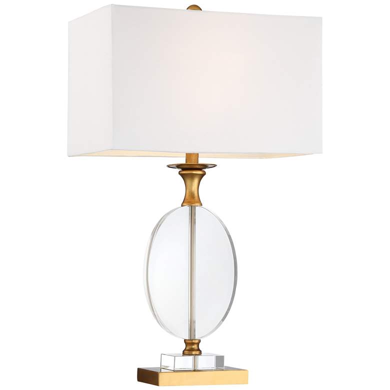 Image 7 Vienna Full Spectrum Valerie 28 inch Crystal Lamp with White Marble Riser more views