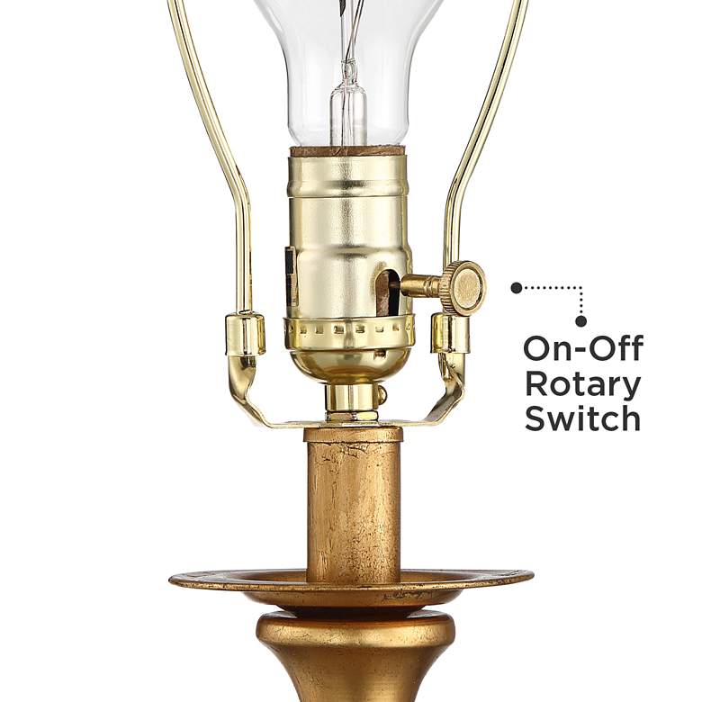 Image 6 Vienna Full Spectrum Valerie 28" Modern Gold Clear Crystal Table Lamp more views