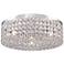Vienna Full Spectrum Velie 12" Modern Luxe Crystal LED Ceiling Light