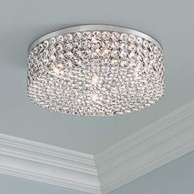 Image1 of Vienna Full Spectrum Velie 12" Modern Luxe Round Crystal Ceiling Light