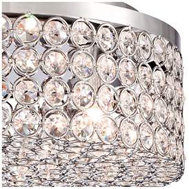 Image3 of Vienna Full Spectrum Velie 12" Modern Luxe Round Crystal Ceiling Light more views