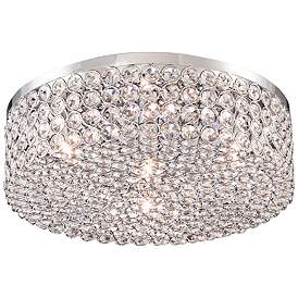 Image5 of Vienna Full Spectrum Velie 12" Modern Luxe Round Crystal Ceiling Light more views