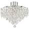 Vienna Full Spectrum Villette 19 3/4" LED Chrome Crystal Ceiling Light