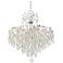 Vienna Full Spectrum Villette 20 1/4" Chrome Crystal LED Pendant Light