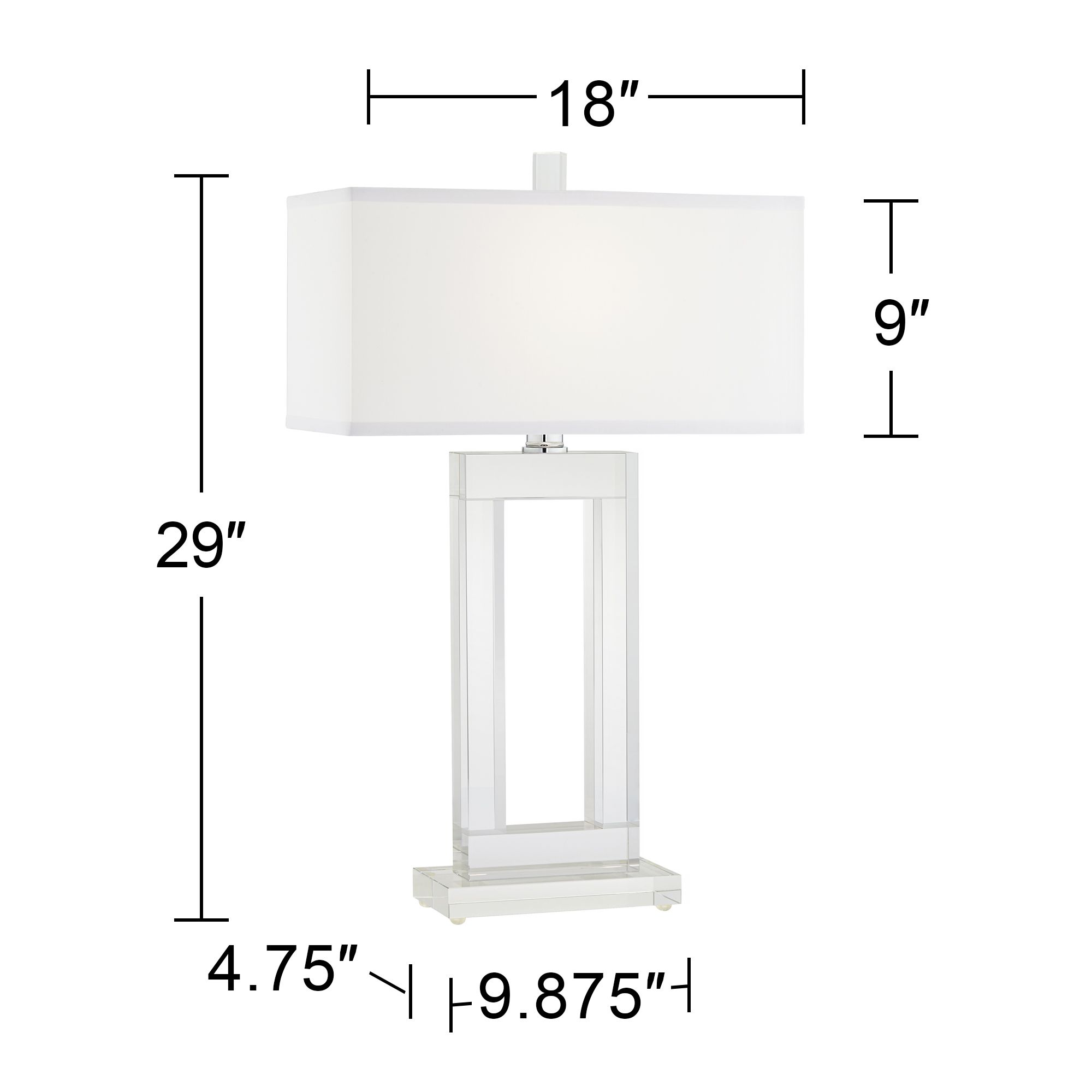Vienna Full Spectrum Window 29" High Modern Crystal Table Lamp in scene