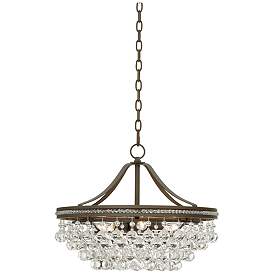 Image5 of Vienna Full Spectrum Wohlfurst 20 1/4" Bronze Crystal Pendant Light more views