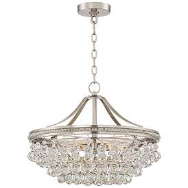 Image3 of Vienna Full Spectrum Wohlfurst 20 1/4" Nickel Crystal Pendant Light