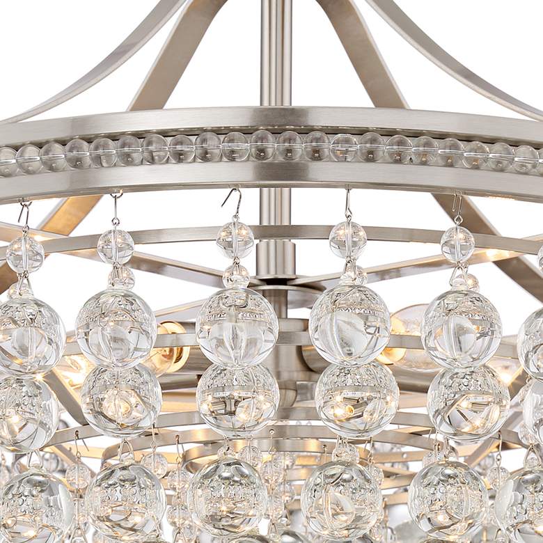 Image 5 Vienna Full Spectrum Wohlfurst 20 1/4" Nickel Crystal Pendant Light more views