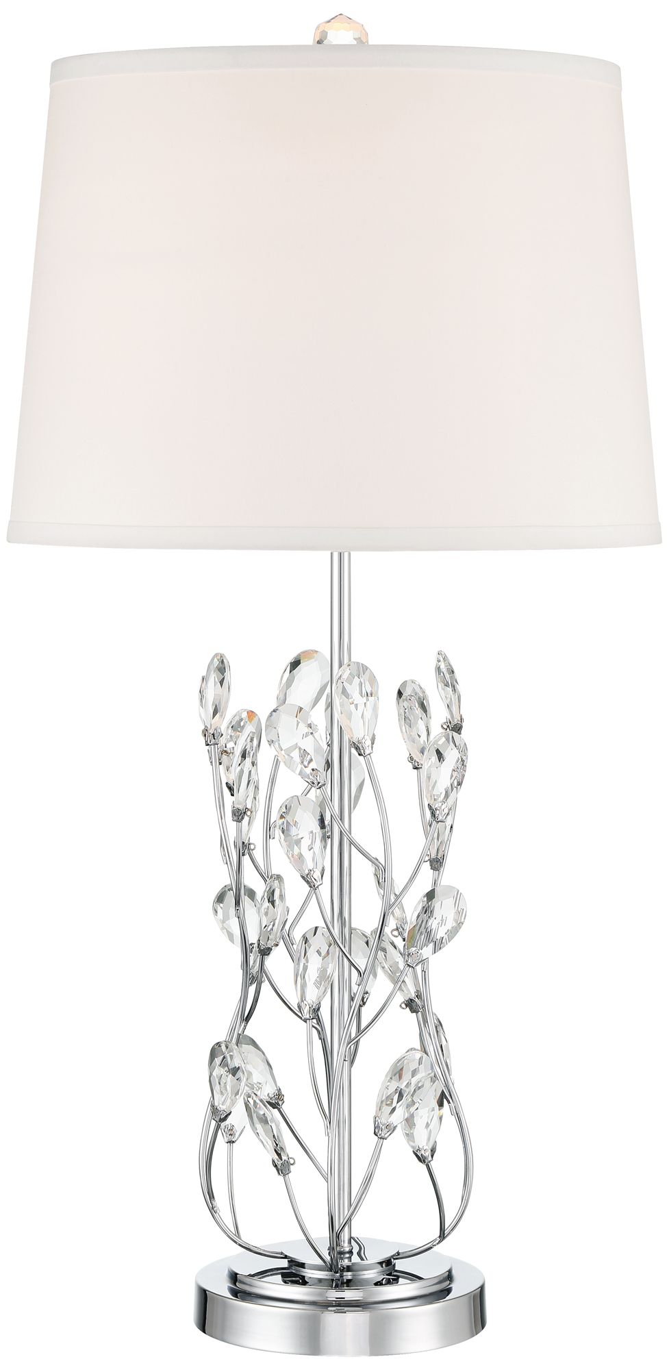 Watch A Video About the Vienna Full Spectrum Zermatt  Crystal Vine Table Lamp