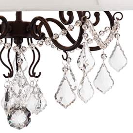 Image3 of Vienna Full Spectrum Zula 22" Wide White Shade  Crystal Chandelier more views